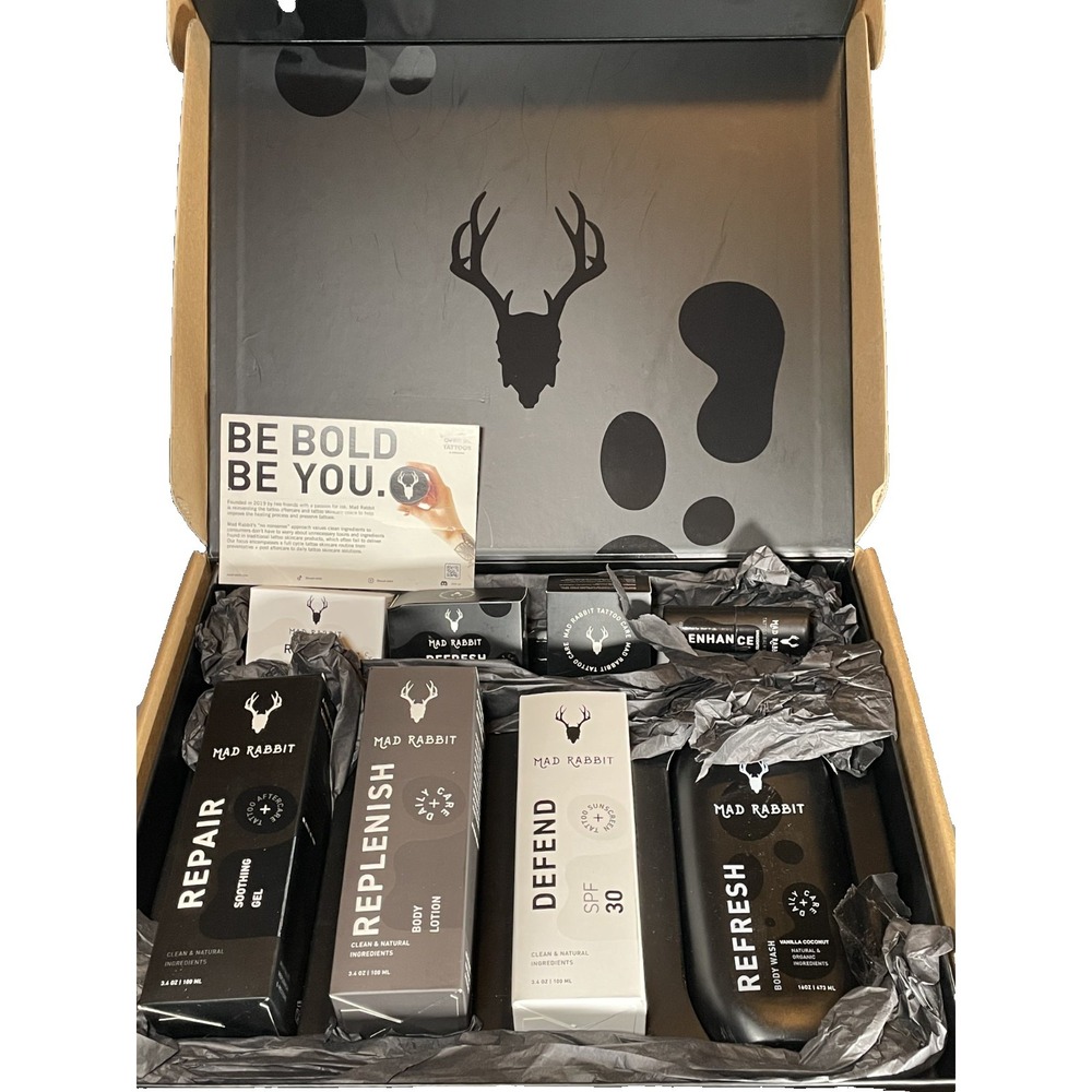 Mad Rabbit Everything Tattoo Kit NEW in Original Boxes 8 products Gift Edition